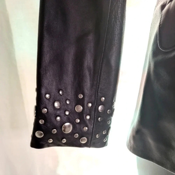 Pamela McCoy Studded Leather Jacket EUC ❤️ - Picture 6 of 16
